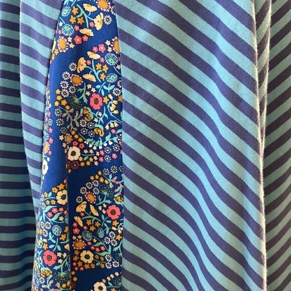 NWT Matilda Jane Walkabout Blue Striped Short Sleeve Flare Dress A Line S Nautic - Picture 6 of 11